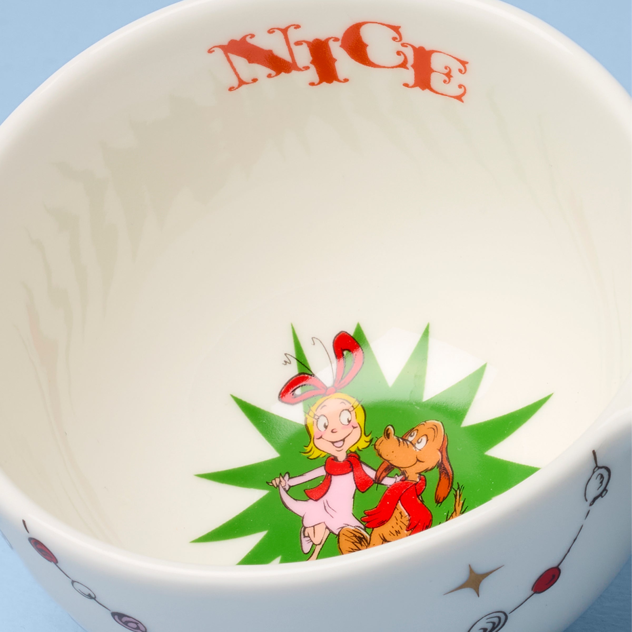 Lenox Fine Lenox Fine Merry Grinchmas Naughty or Nice Double Dip Bowl - Image 5