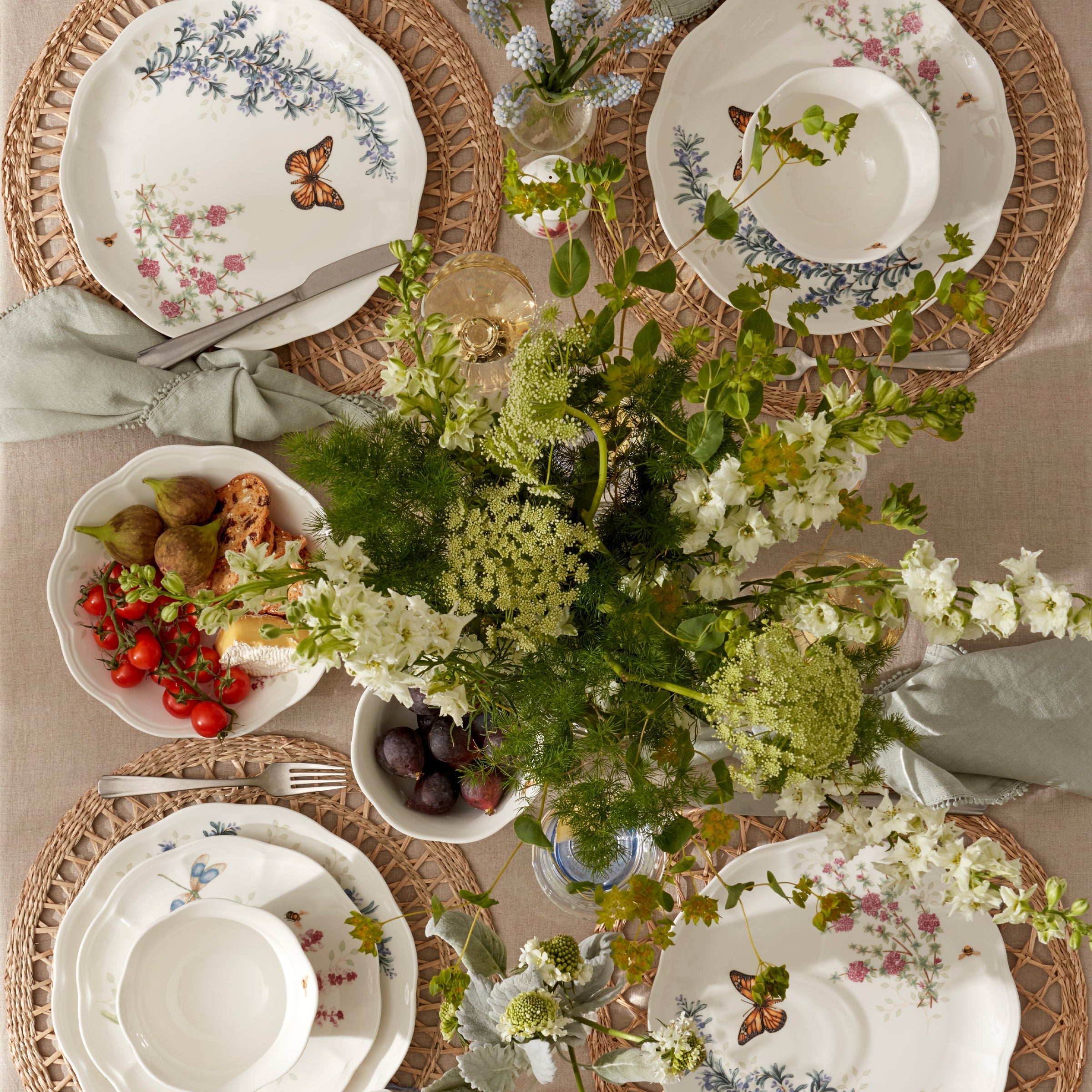 Lenox Fine Lenox Fine Butterfly Meadow Herbs Dinner Plates, Set of 4 - Image 3