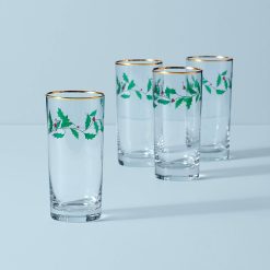 Lenox Fine Lenox Fine Holiday Highball Glasses, Set of 4