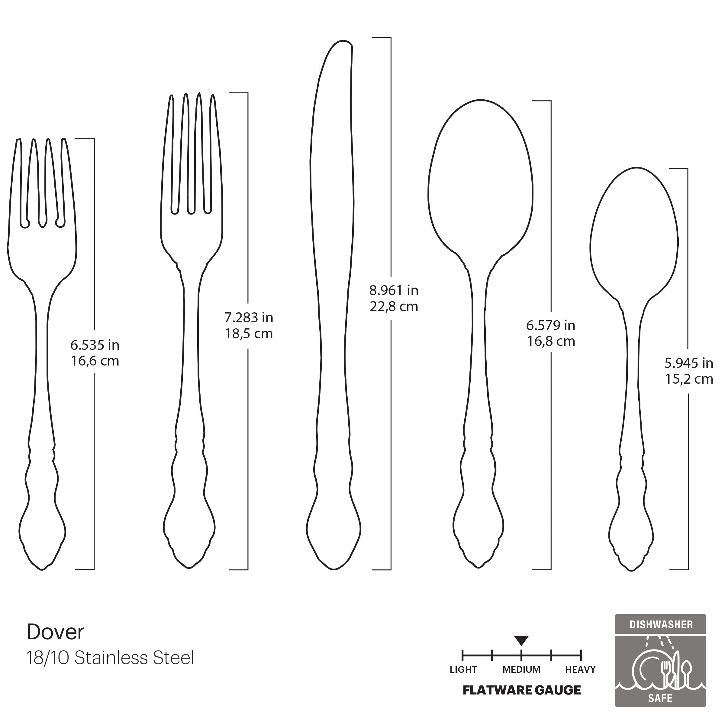 Lenox Fine Lenox Fine Dover 20-Piece Flatware Set - Image 5