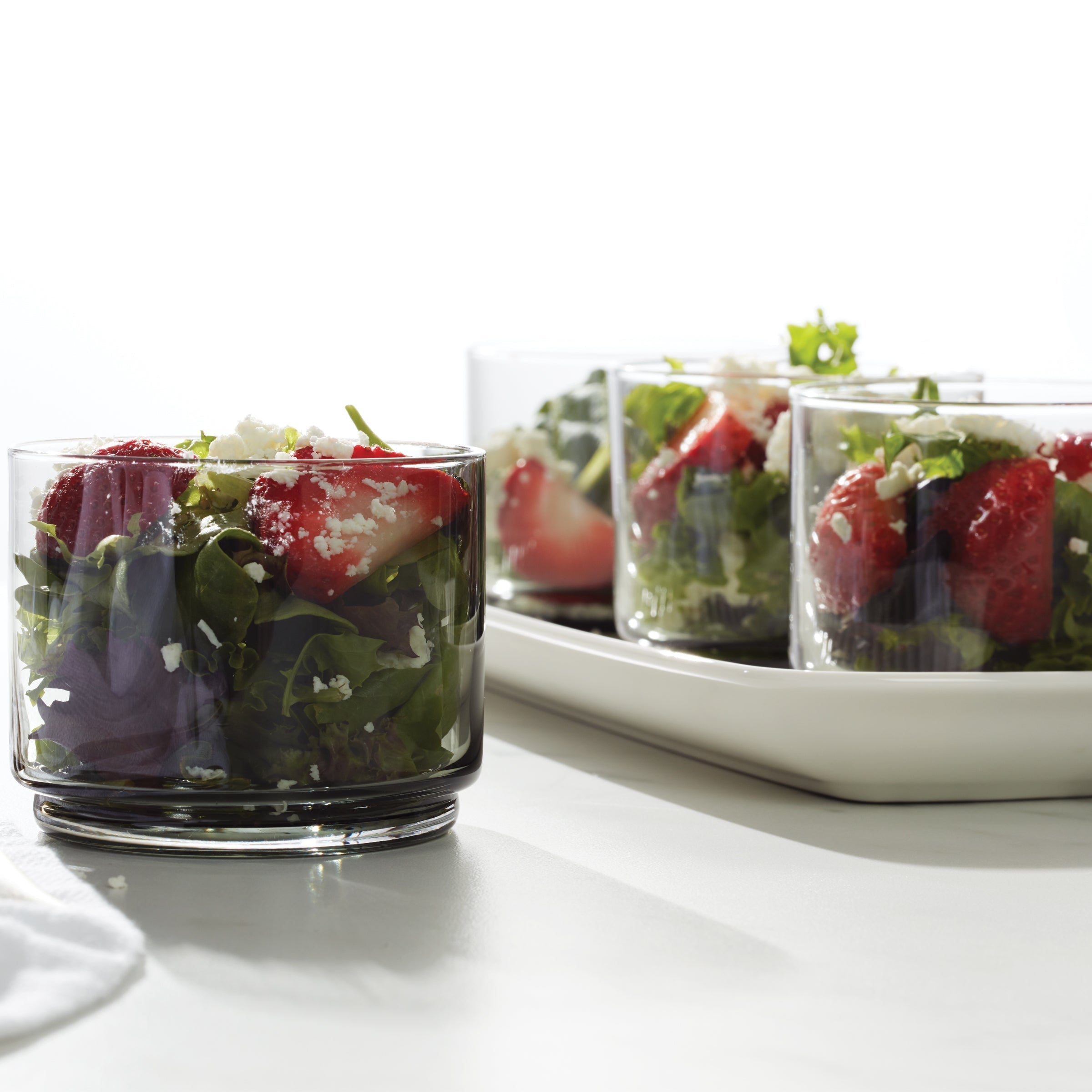 Lenox Fine Lenox Fine Tuscany Classics Stackable Smoke Short Glasses, Set of 4 - Image 4