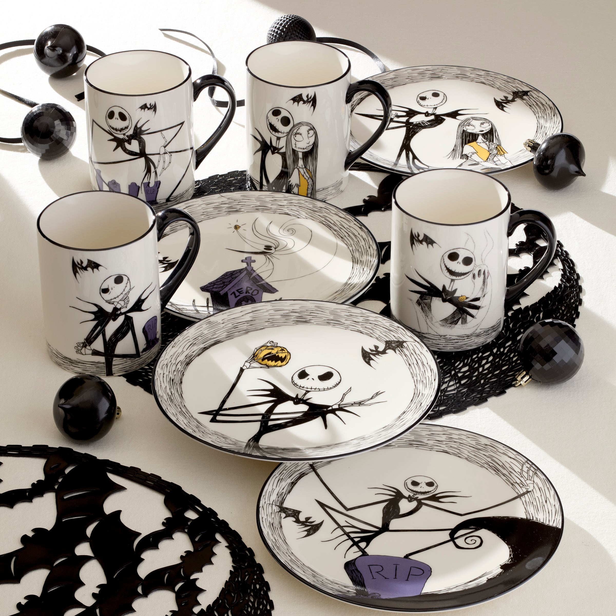 Lenox Fine Lenox Fine Nightmare Before Christmas Mugs, Set of 4 - Image 4