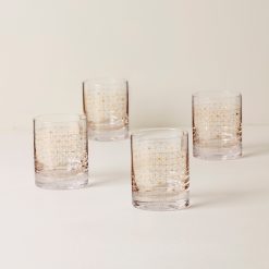 Lenox Fine Lenox Fine Tuscany Classics Gold Dust Double Old Fashion Glasses, Set of 4