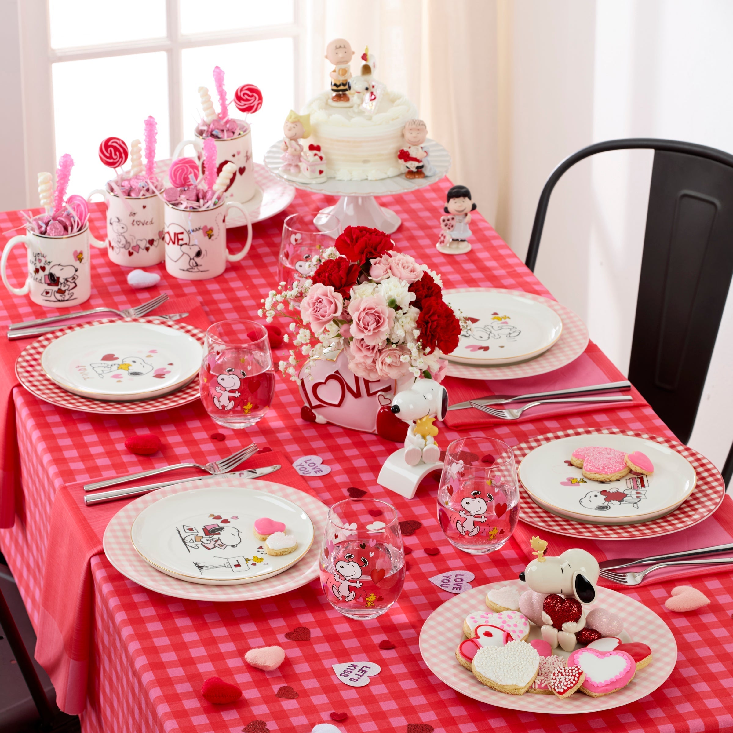 Lenox Fine Lenox Fine Snoopy Valentine's Day Accent Plates, Set of 4 - Image 4
