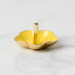 Lenox Fine Lenox Fine Make It Pop Yellow Metal Ring Dish