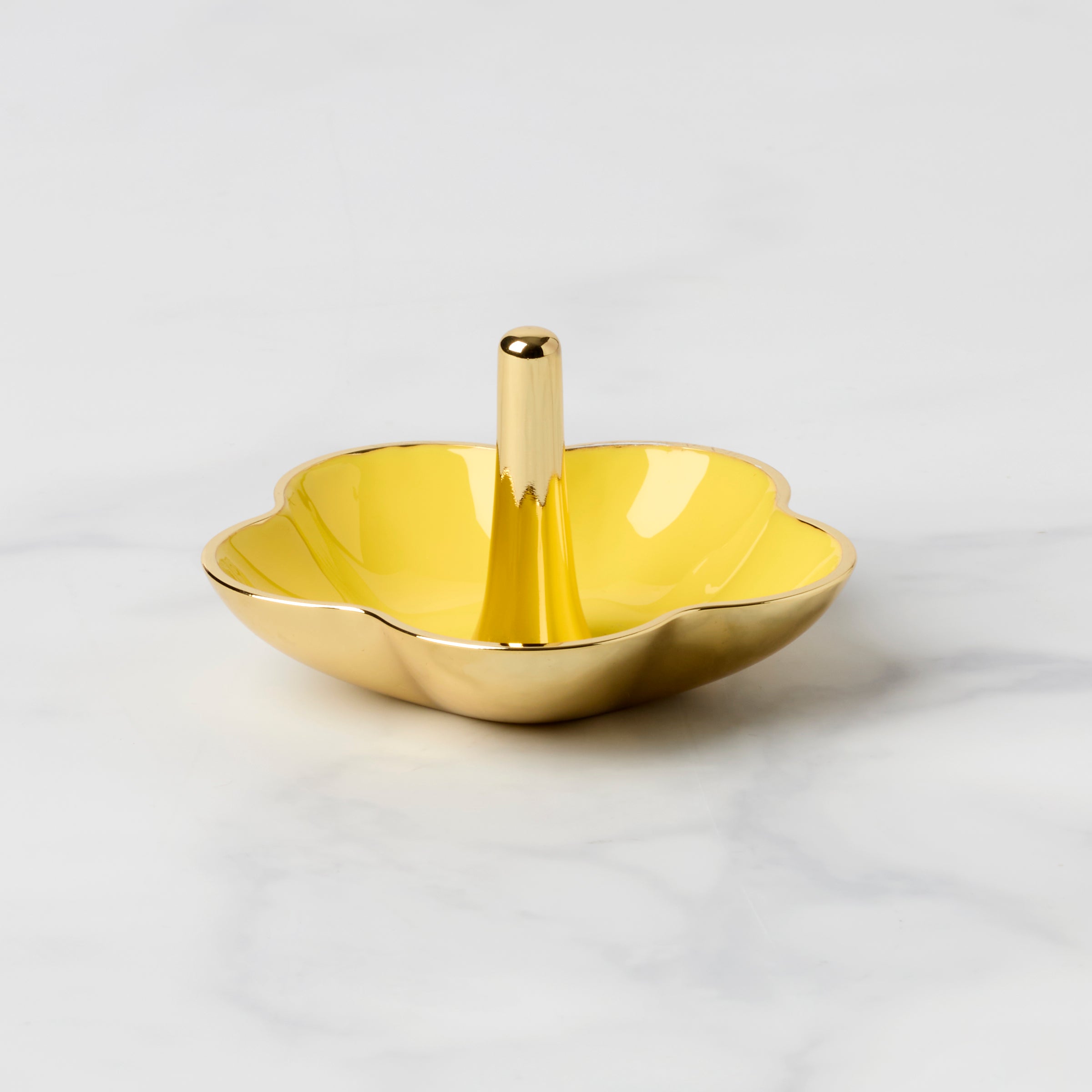 Lenox Fine Lenox Fine Make It Pop Yellow Metal Ring Dish