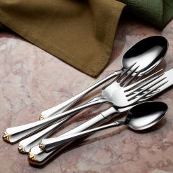 Alternative view of Lenox Fine Lenox Fine Golden Juilliard 20-Piece Flatware Set