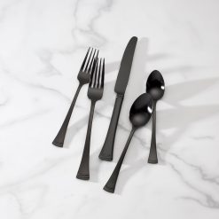 Lenox Fine Lenox Fine Portola Black Satin 20-Piece Flatware Set