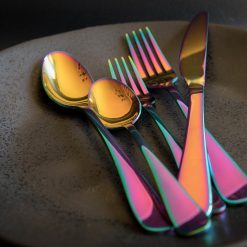 Alternative view of Lenox Fine Lenox Fine Rhiannon Rainbow Mirror 20-Piece Flatware Set