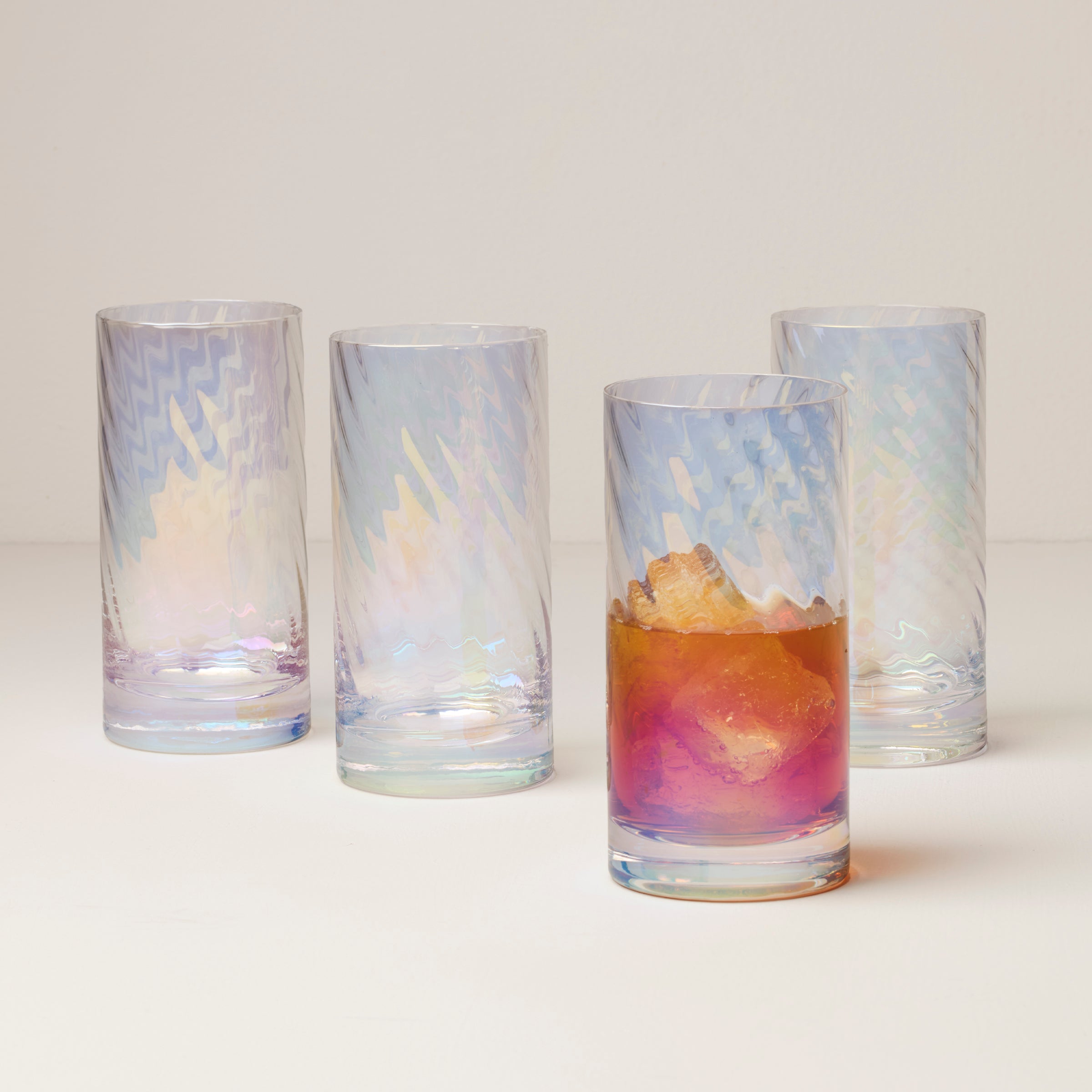 Lenox Fine Lenox Fine Tuscany Classics Iridescent Highball Glasses, Set of 4 - Image 2