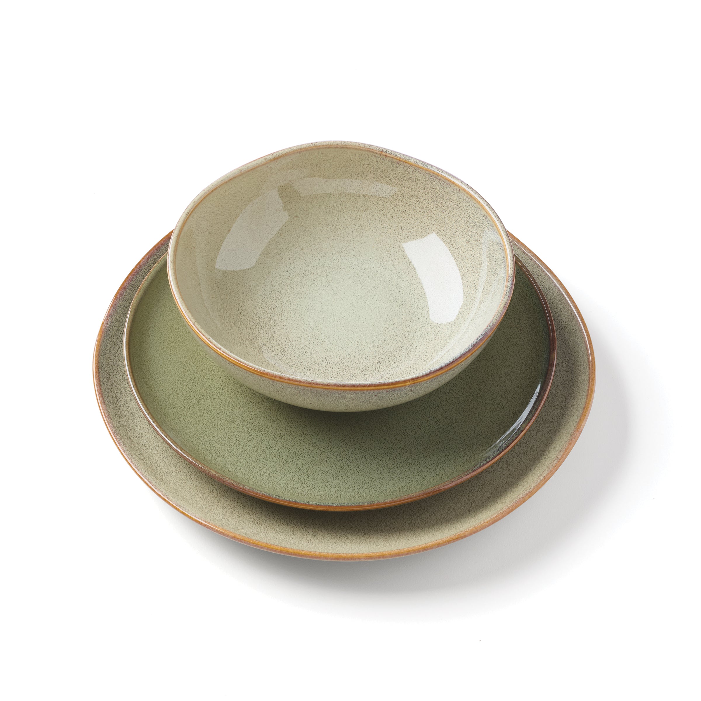 Lenox Fine Lenox Fine Organic Shades Sage Green 12-Piece Dinnerware Set - Image 6