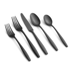 Lenox Fine Lenox Fine Katerina Black Satin 20-Piece Flatware Set