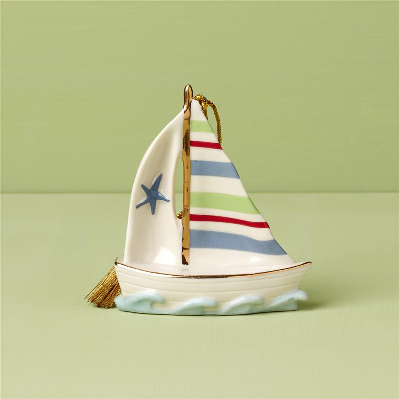 Lenox Fine Lenox Fine Personalized Sailboat Ornament - Image 8
