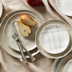 Alternative view of Lenox Fine Lenox Fine Bay Colors Grey Accent Plates, Set of 4