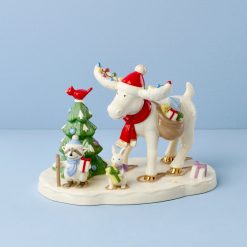 Lenox Fine Lenox Fine Marcel The Moose Delivering Gifts Figurine