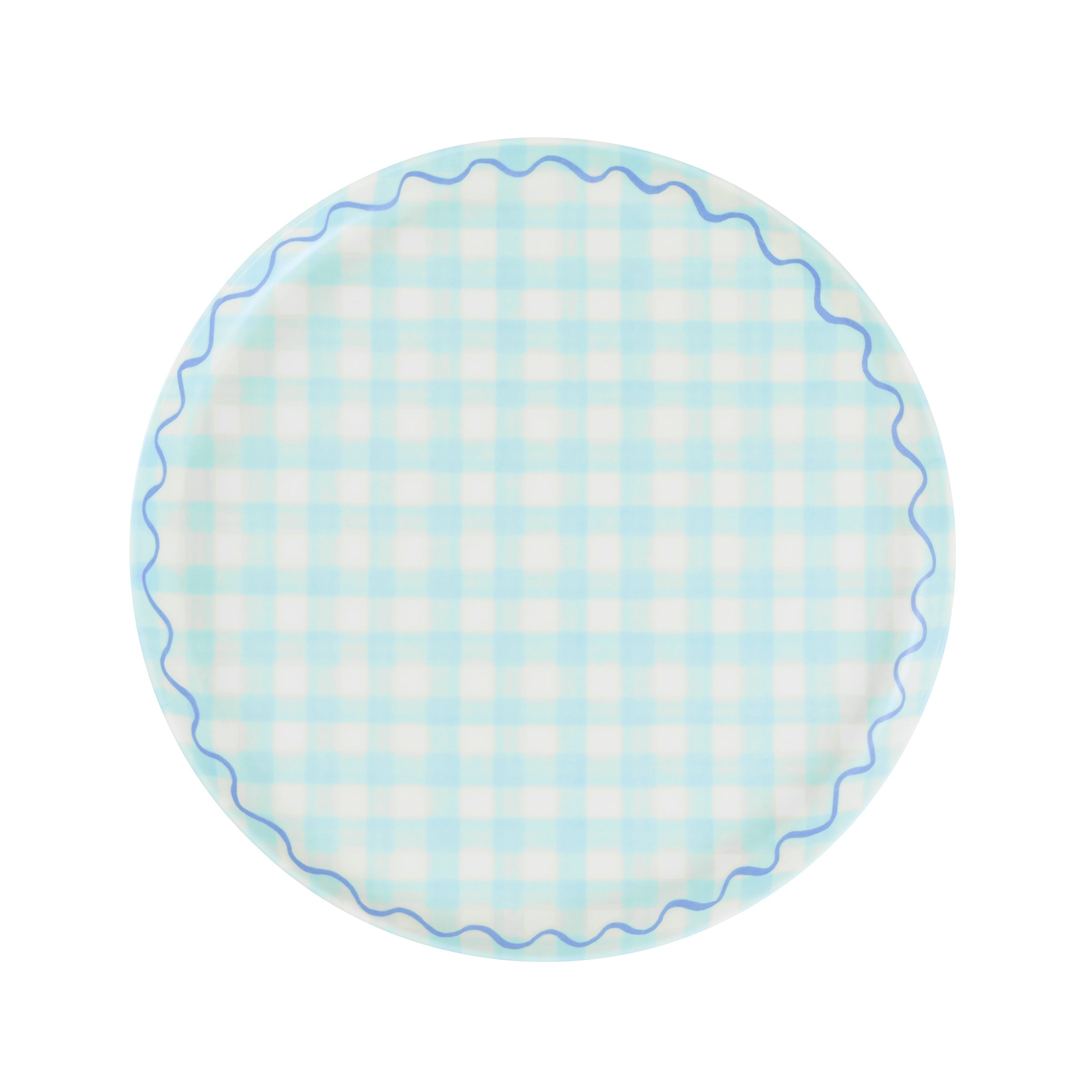 Lenox Fine Lenox Fine Gingham Reusable Small Plates, Set of 6 - Image 2