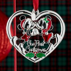 Alternative view of Lenox Fine Lenox Fine 2026 Our 1st Christmas Mickey & Minnie Ornament