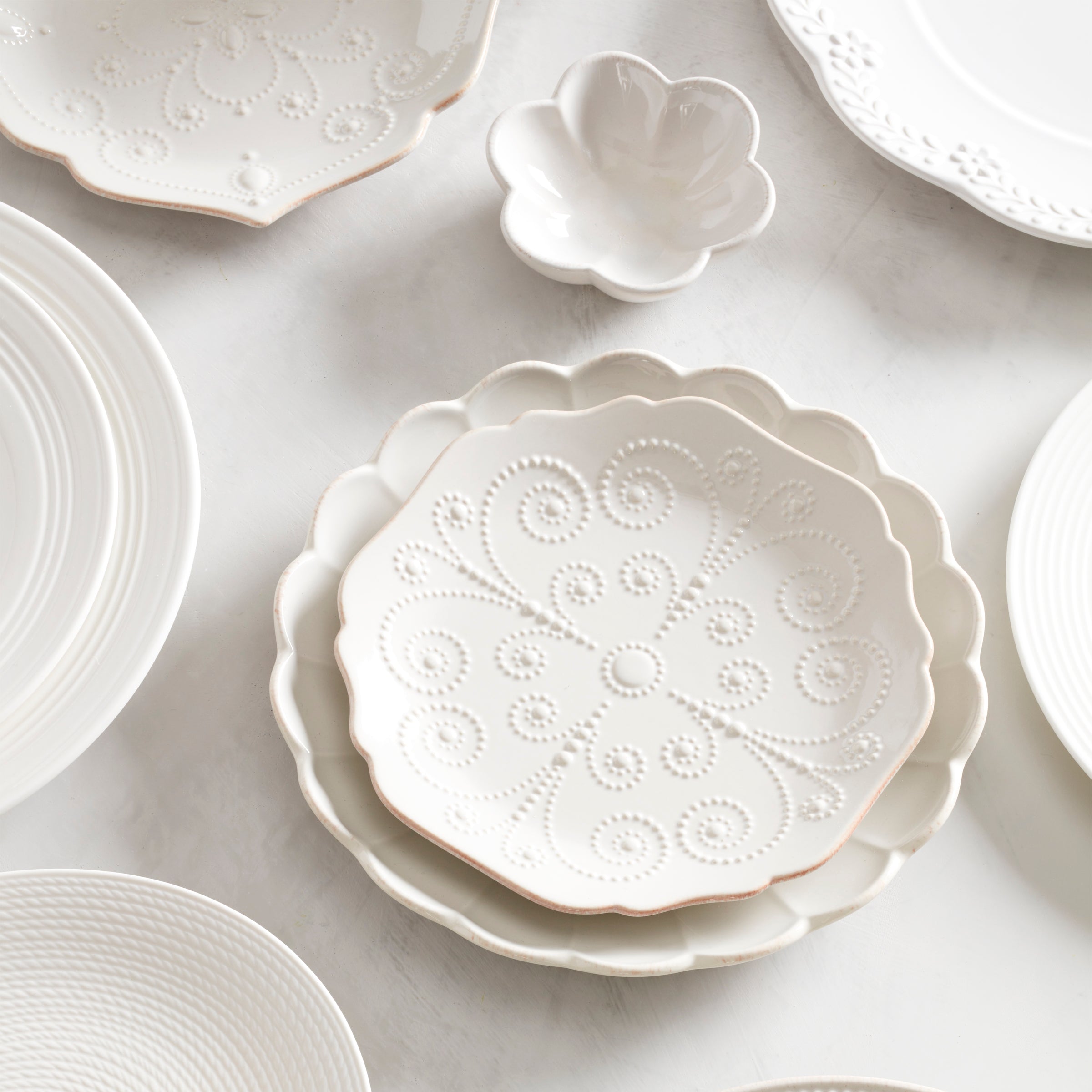 Lenox Fine Lenox Fine French Perle Scallop White Mini Dish - Image 4