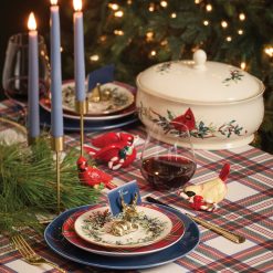 Alternative view of Lenox Fine Lenox Fine Winter Greetings Salad Plates, Set of 6