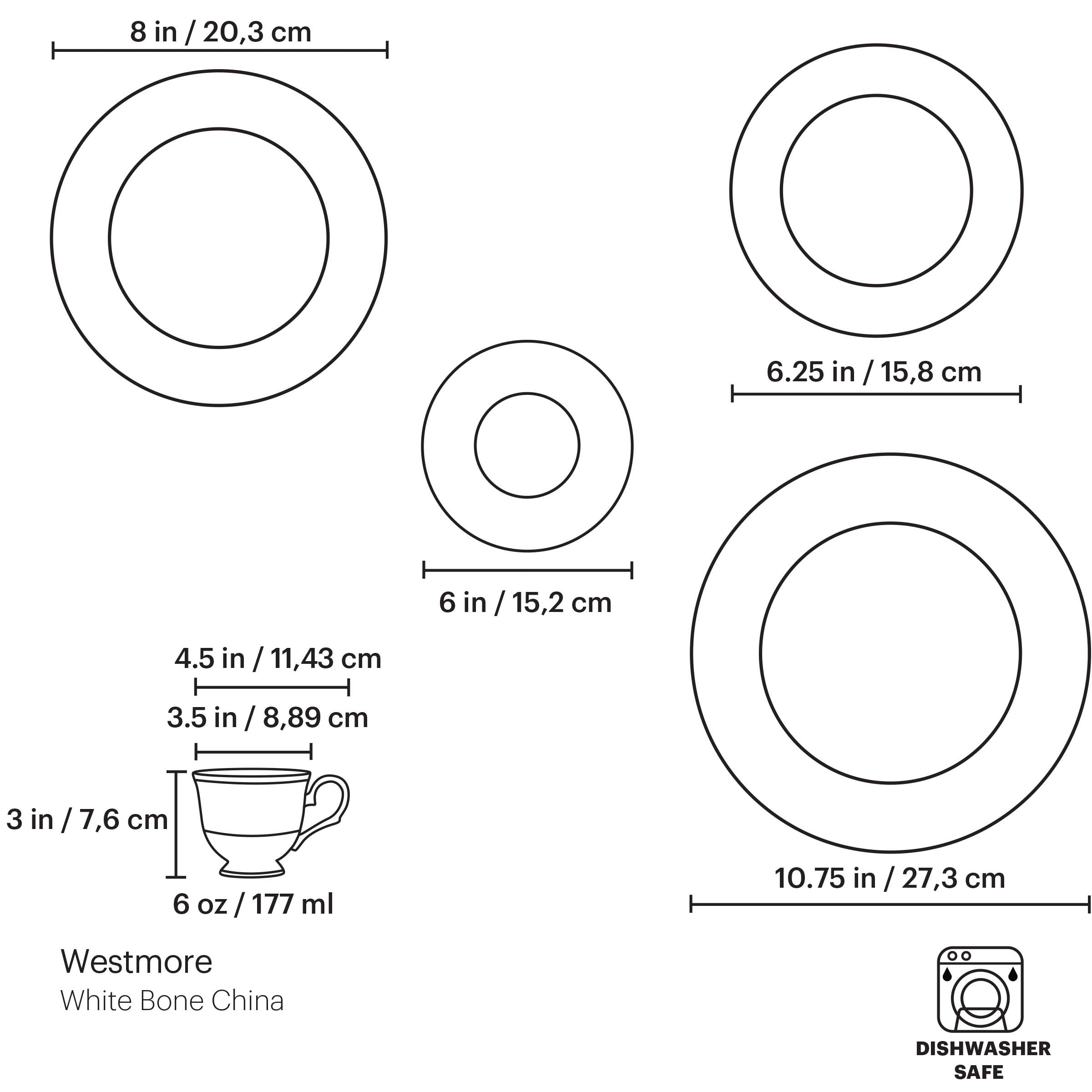 Lenox Fine Lenox Fine Westmore 5-Piece Place Setting - Image 9