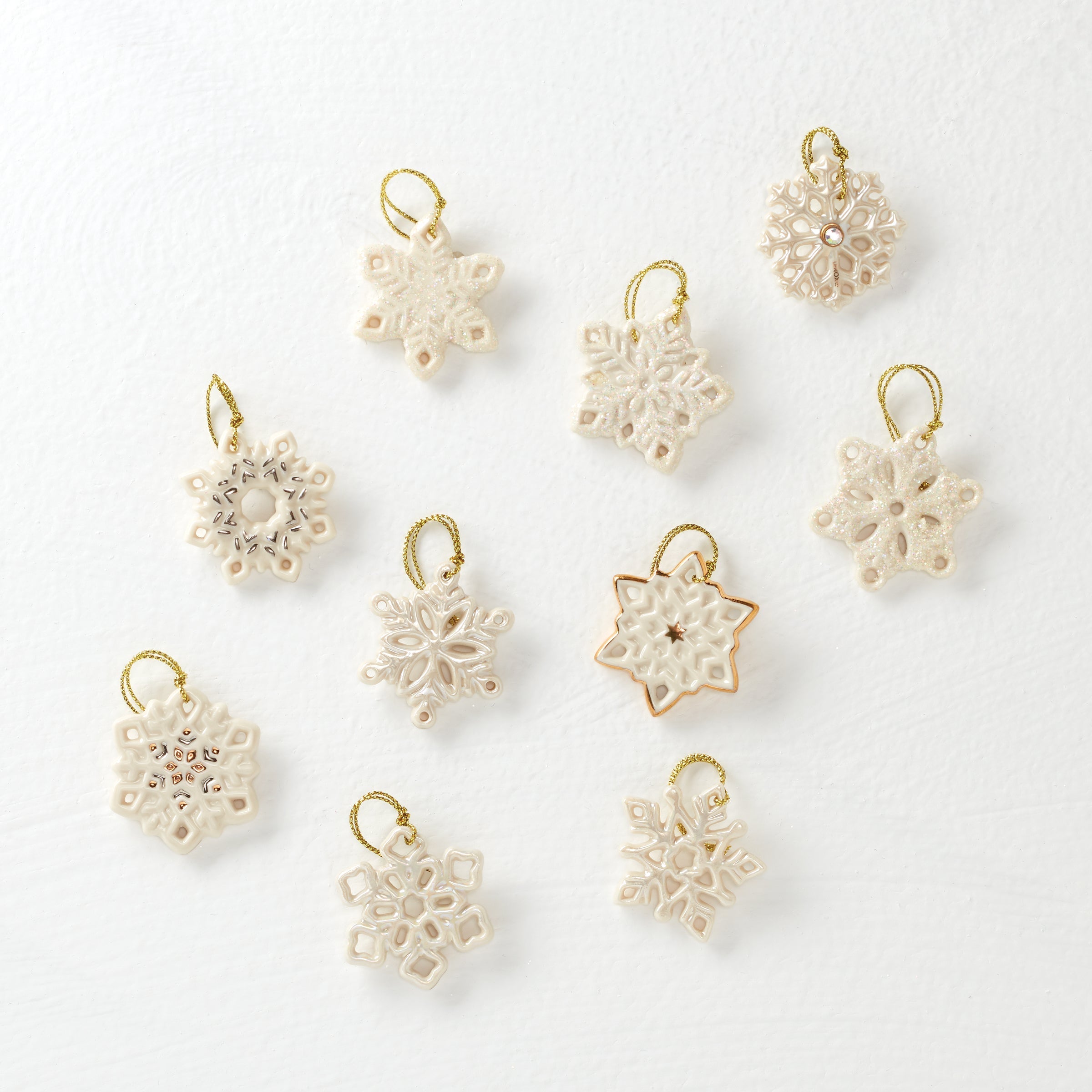 Lenox Fine Lenox Fine Snowflake 10-Piece Mini Ornament Set - Image 6