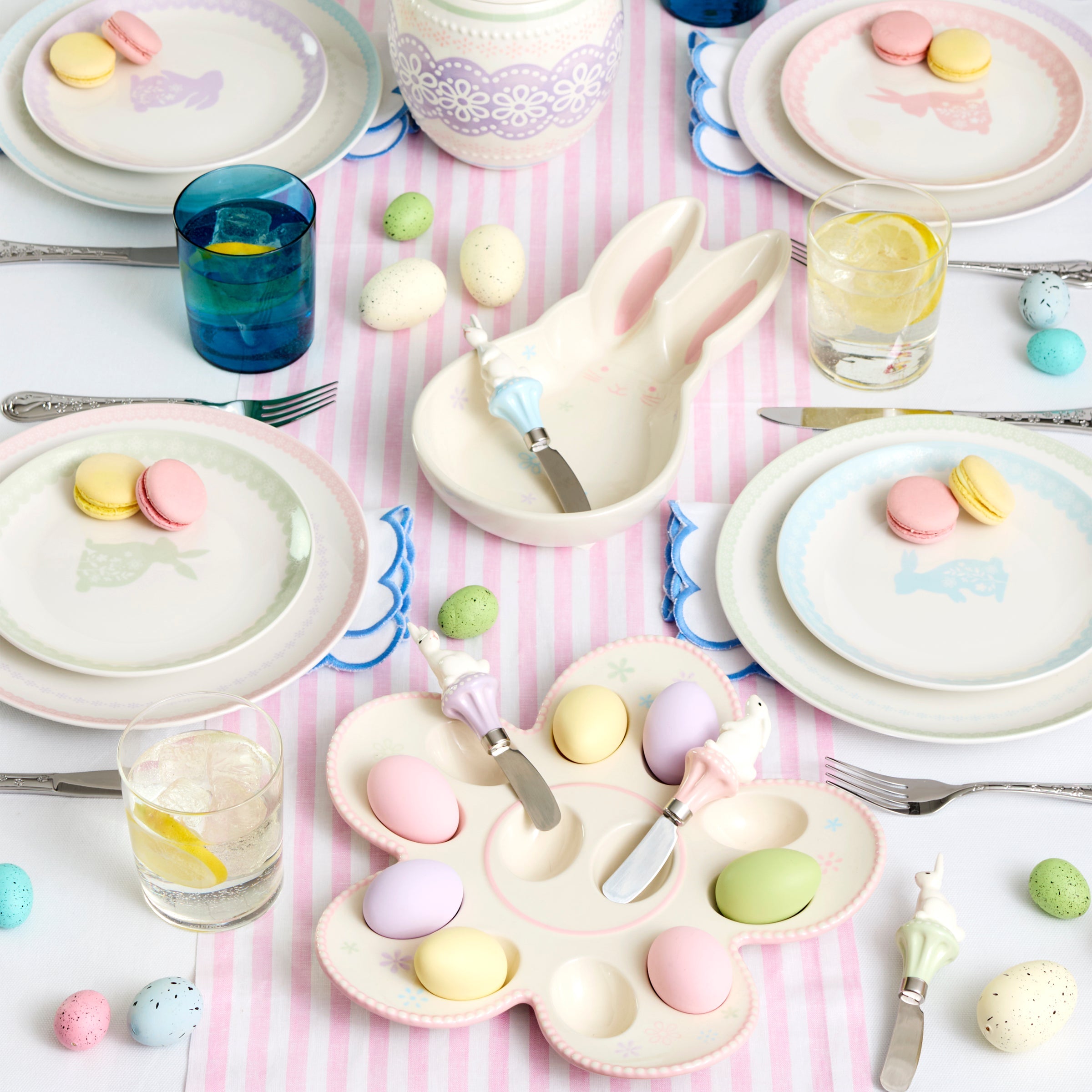 Lenox Fine Lenox Fine Bunny Hop Stackable Clear Tall Glasses, Set of 6 - Image 2