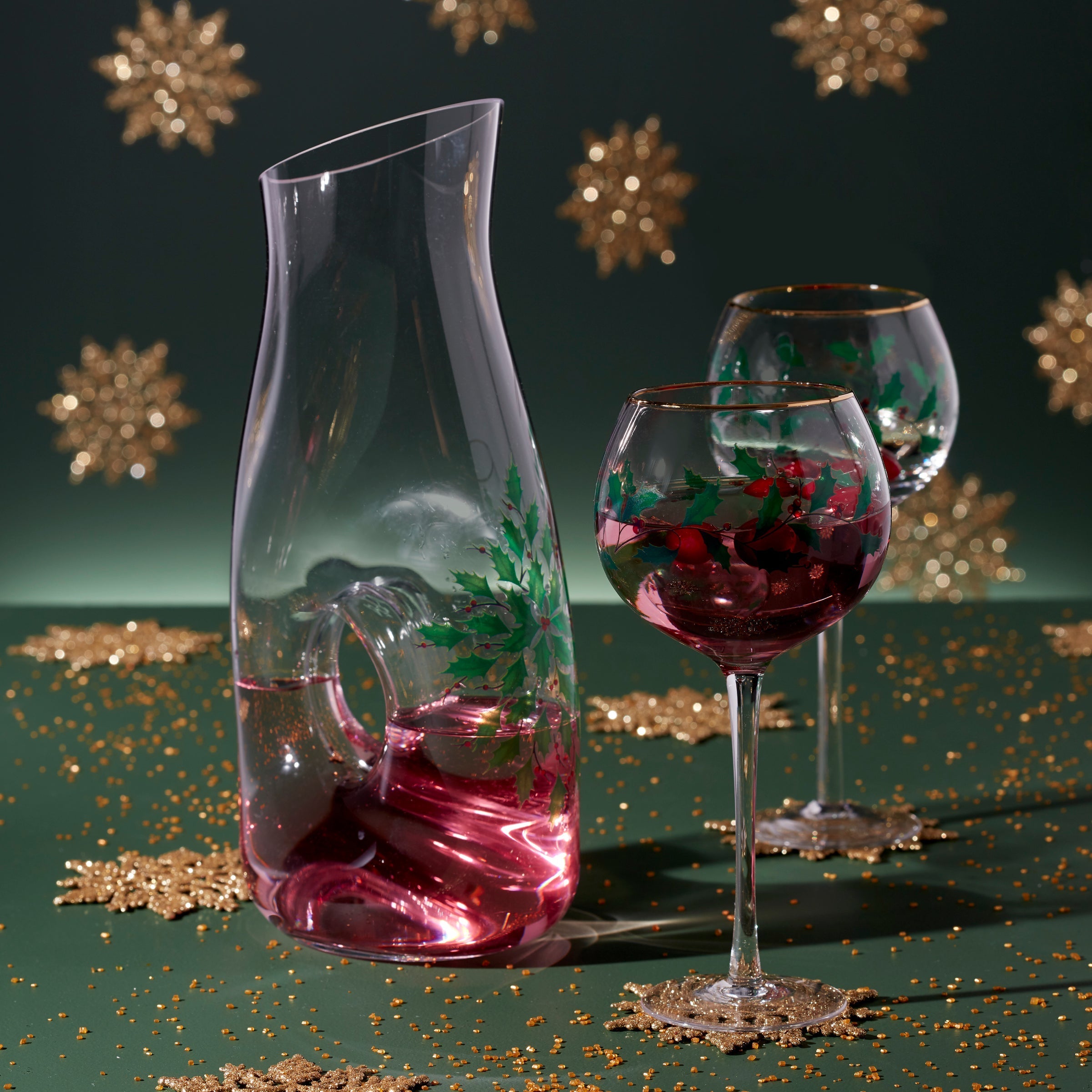 Lenox Fine Lenox Fine Holiday 3-Piece Decanter & Wine Glass Set - Image 5