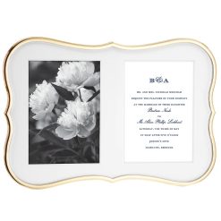Lenox Fine Lenox Fine Crown Point Gold Double 5x7 Photo Frame