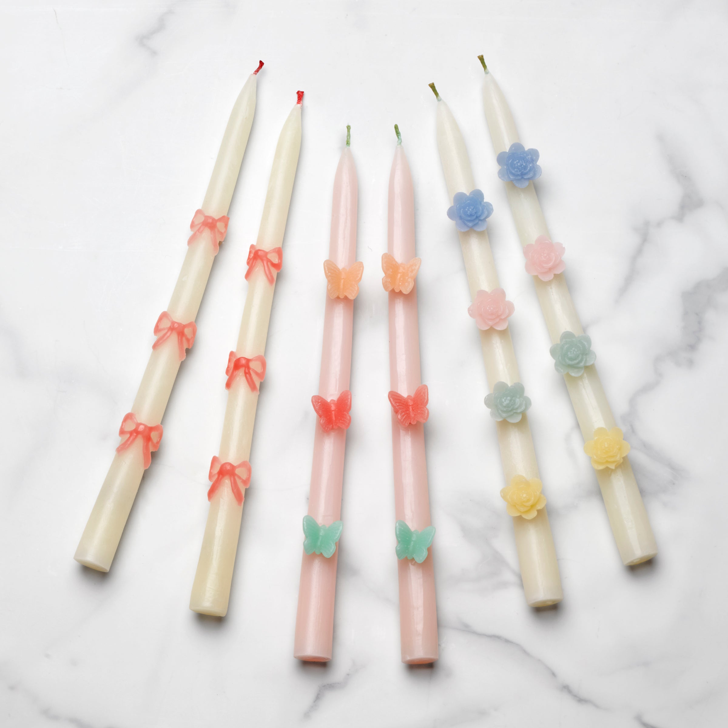 Lenox Fine Lenox Fine Pink Bow Taper Candles, Set of 2 - Image 2