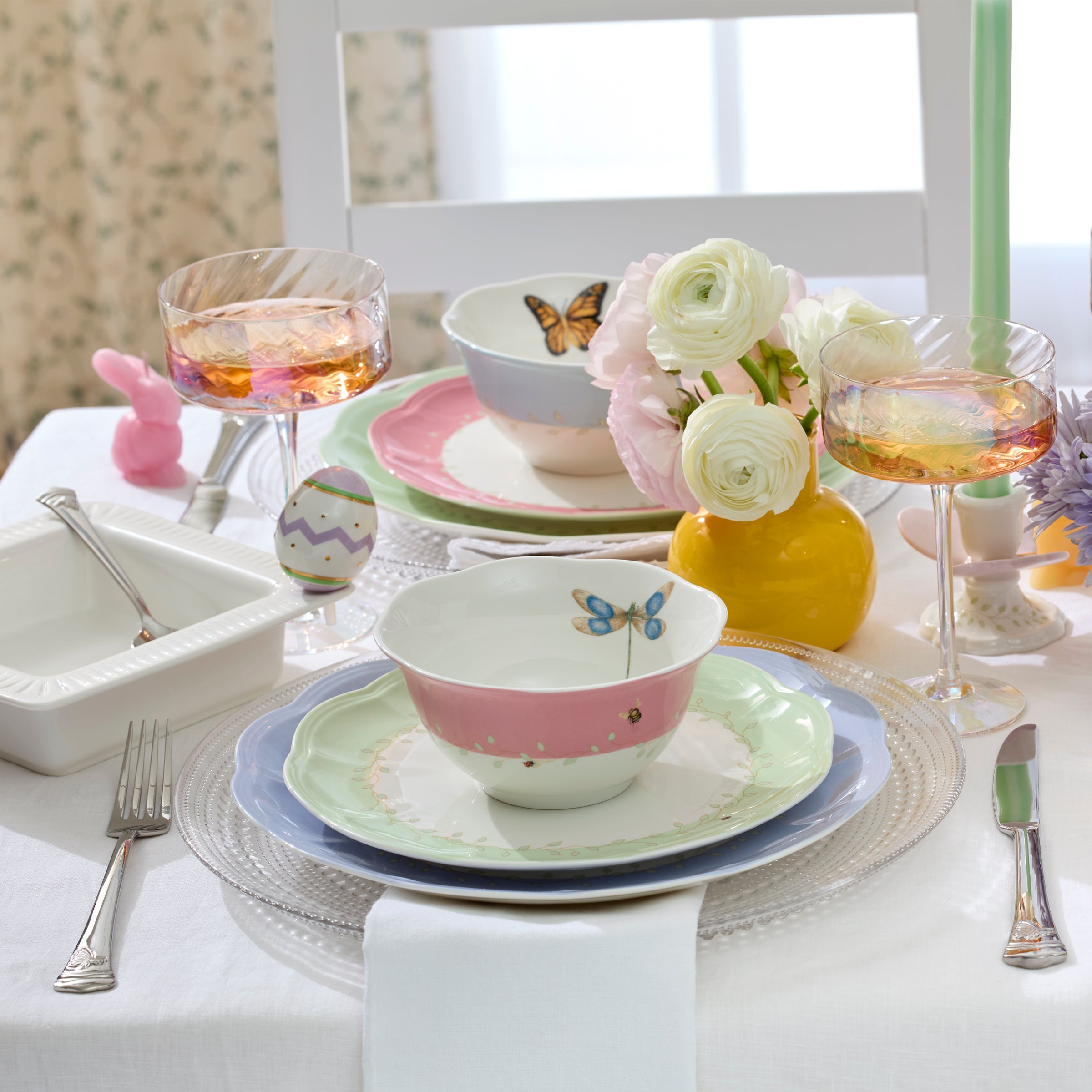 Lenox Fine Lenox Fine Butterfly Meadow Colors 18-Piece Dinnerware Set - Image 5
