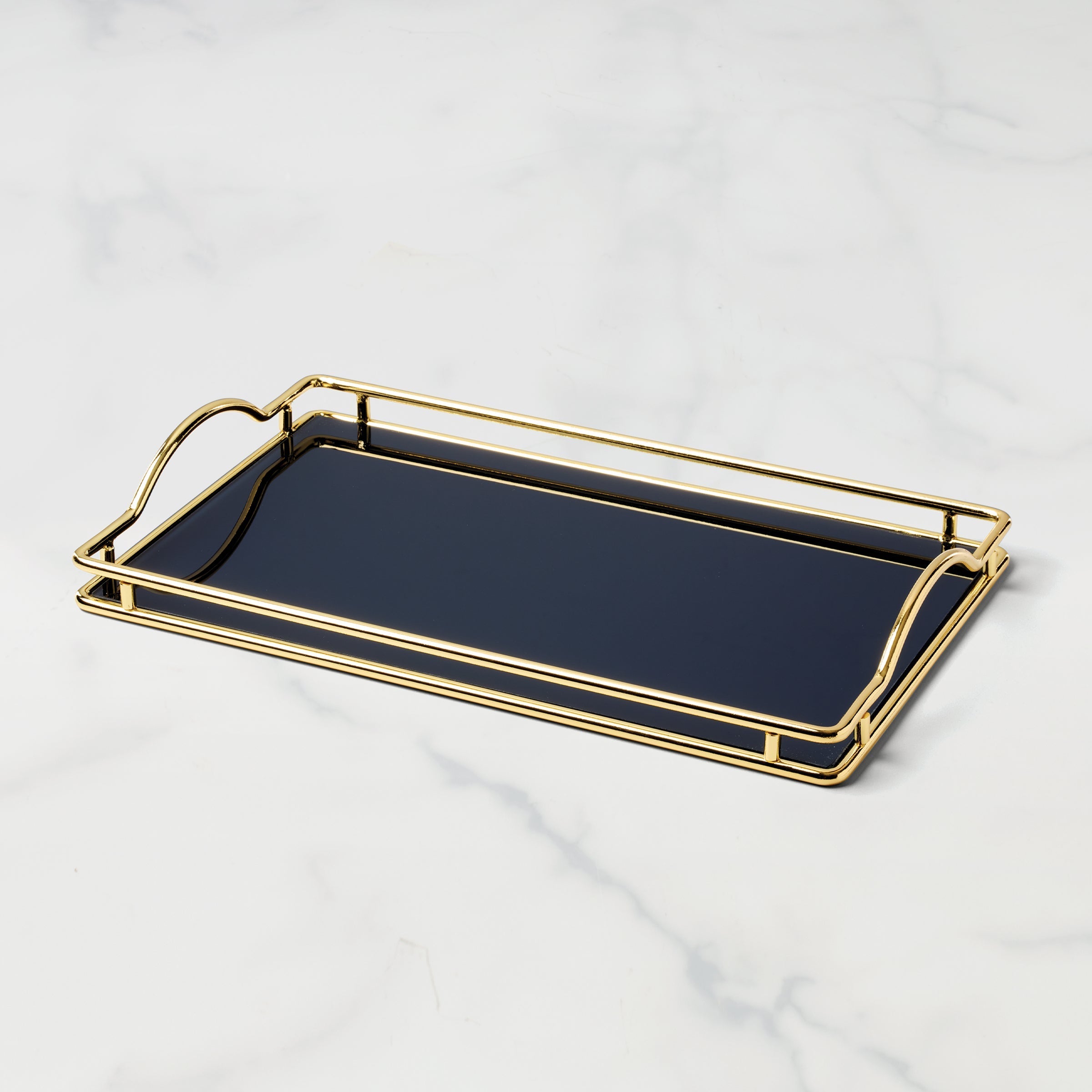 Lenox Fine Lenox Fine Make It Pop Navy Glass Vanity Tray