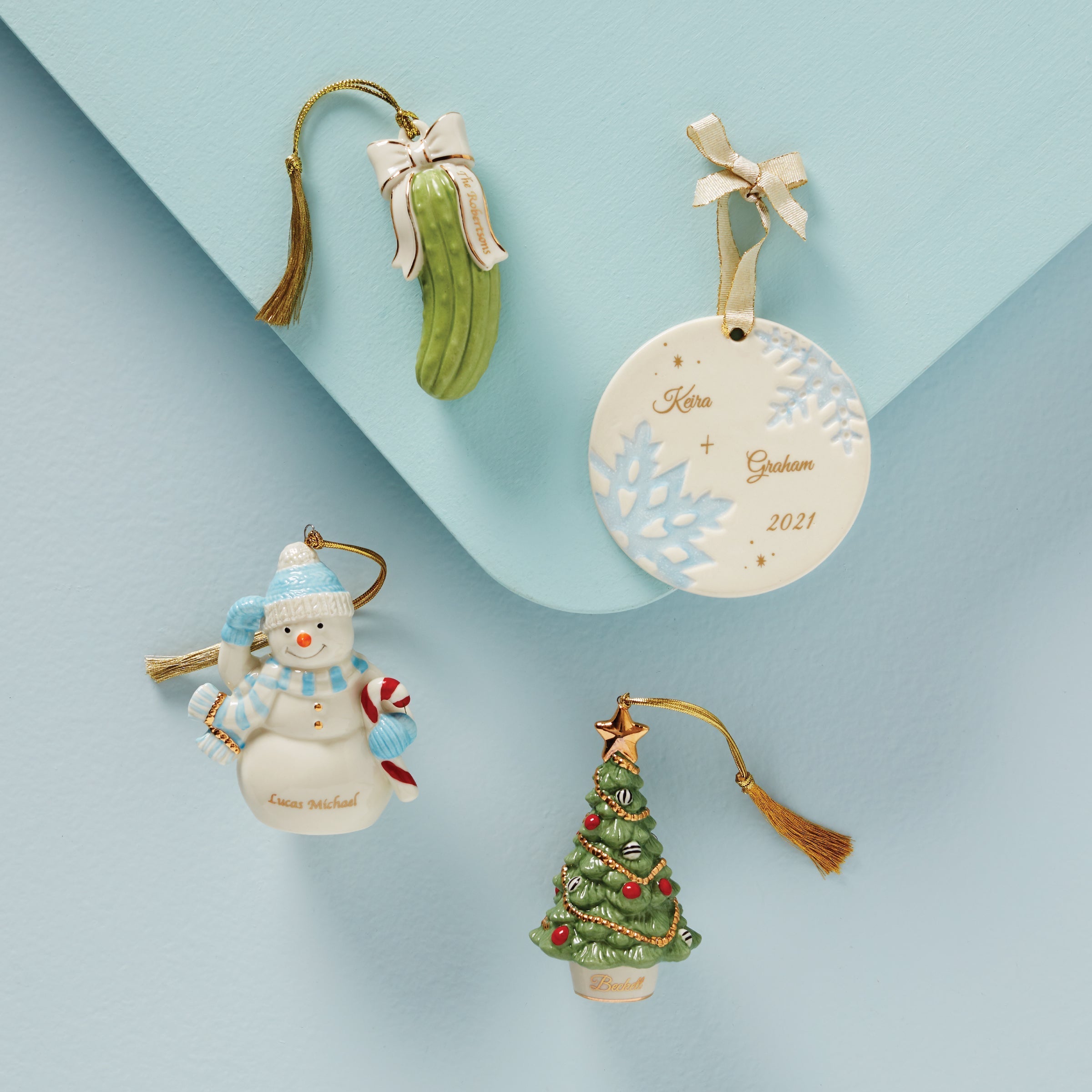 Lenox Fine Lenox Fine Personalized Winter Snowman Ornament - Image 4