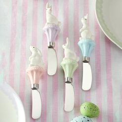 Alternative view of Lenox Fine Lenox Fine Bunny Hop Cheese Spreaders, Set of 4