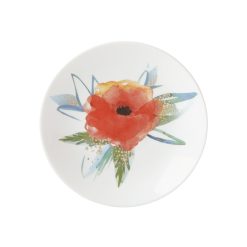 Lenox Fine Lenox Fine Passion Bloom Tidbit Plate, Persimmon
