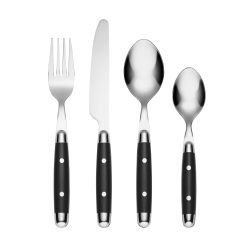 Lenox Fine Lenox Fine Jubilee Black 16-Piece Flatware Set