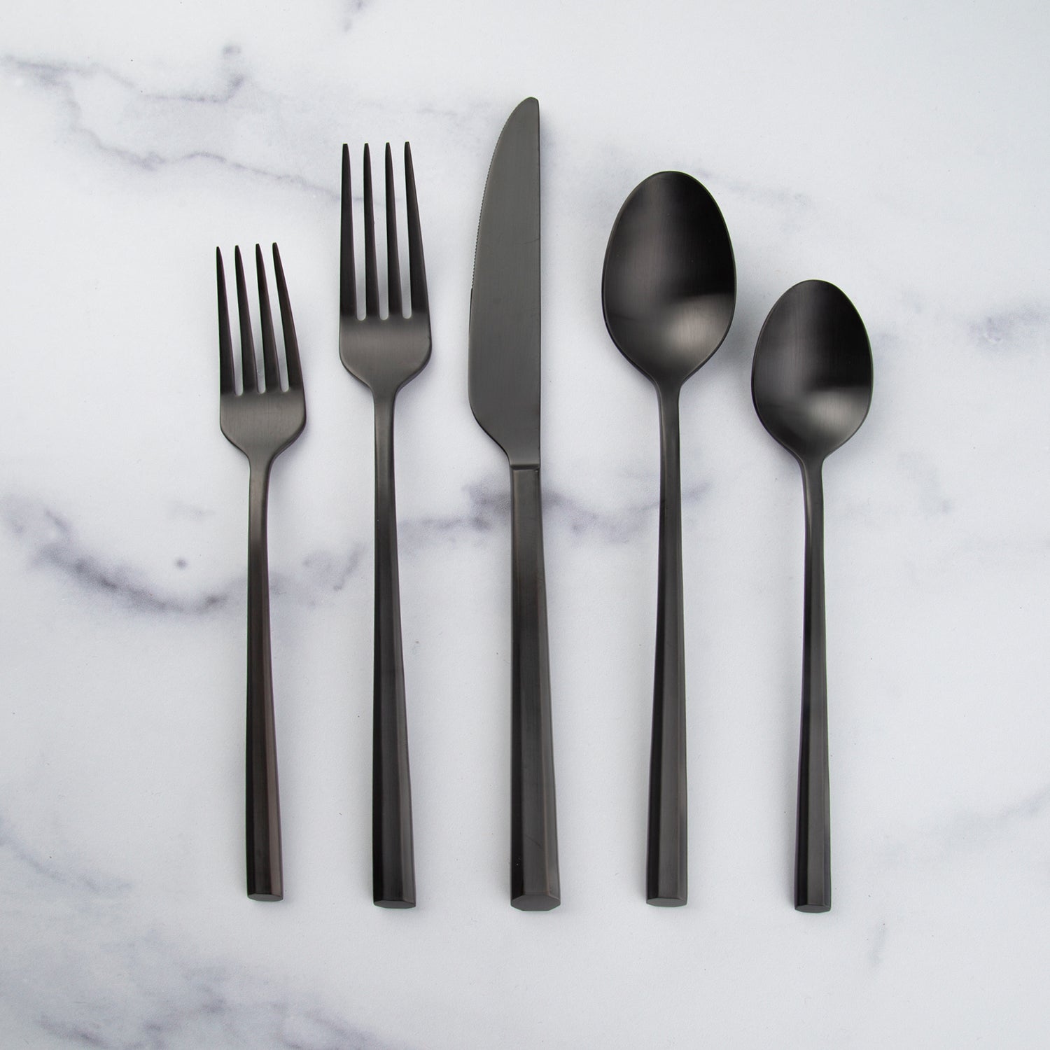 Lenox Fine Lenox Fine Isobel Black Satin 20-Piece Flatware Set - Image 3