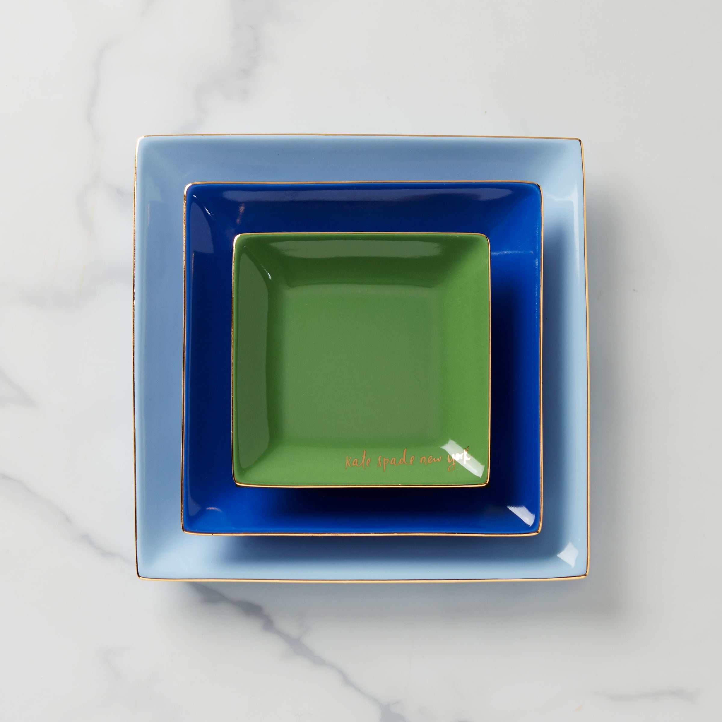 Lenox Fine Lenox Fine Make It Pop Cool Blue 3-Piece Tray Set - Image 2
