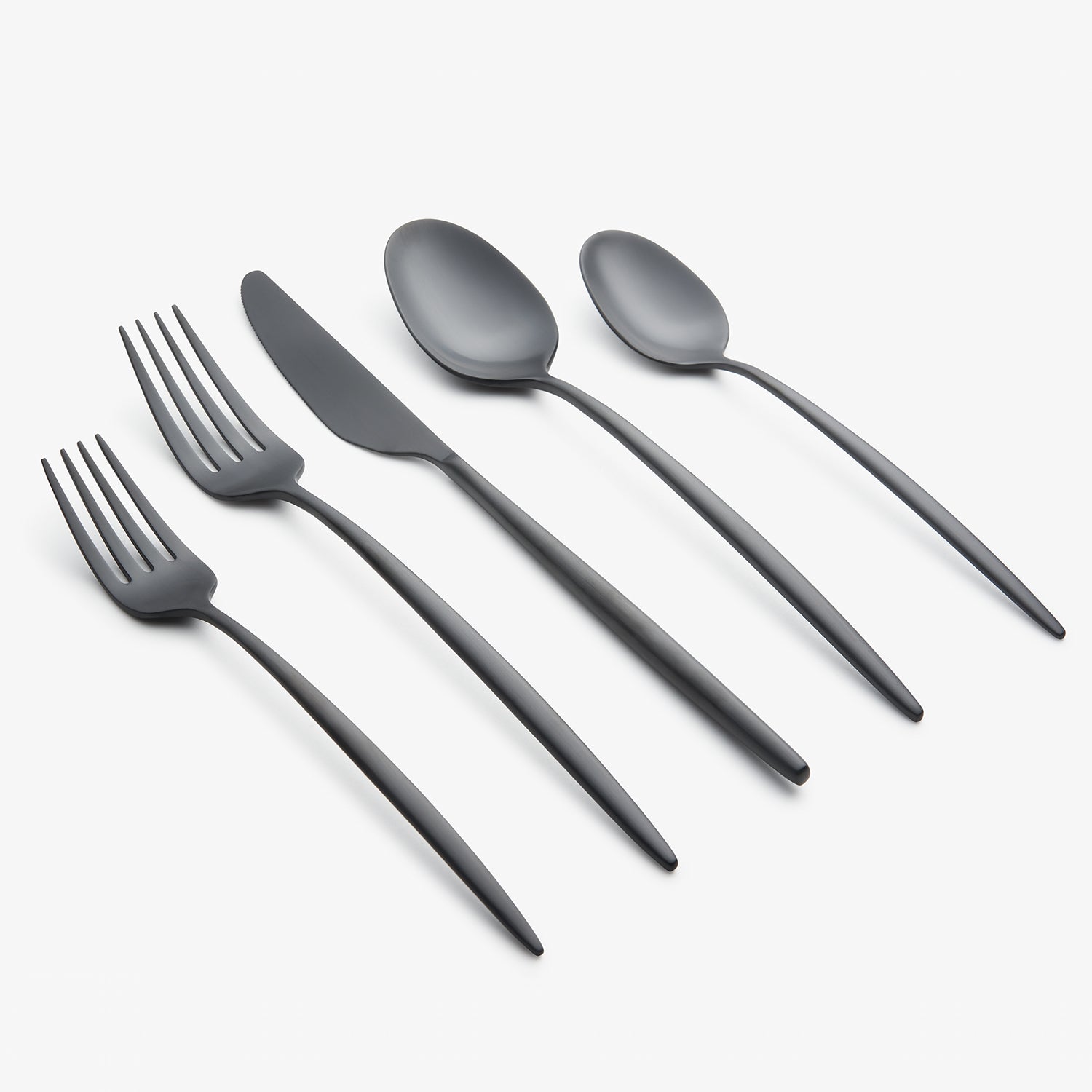 Lenox Fine Lenox Fine Gaze Black Satin 20-Piece Flatware Set