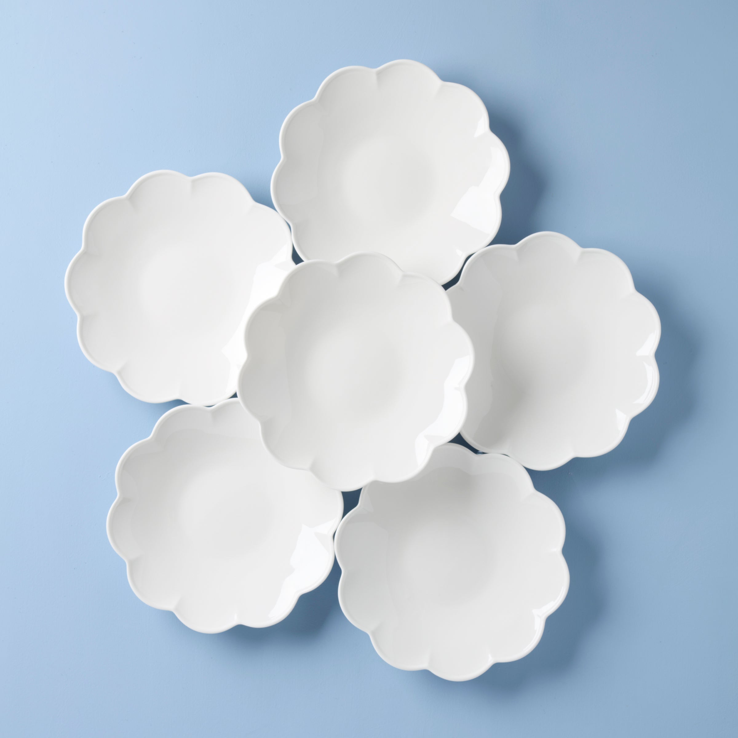 Lenox Fine Lenox Fine Studio 1414 Scallop Dinner Plates, Set of 6