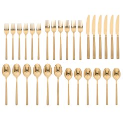 Alternative view of Lenox Fine Lenox Fine Kenton Gold Sand 30-Piece Flatware Set