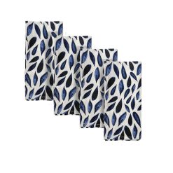 Lenox Fine Lenox Fine Blue Bay Leaf Dinner Napkins, Set of 4