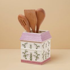 Alternative view of Lenox Fine Lenox Fine Lenox Spice Village Utensil Crock with Wood Utensils
