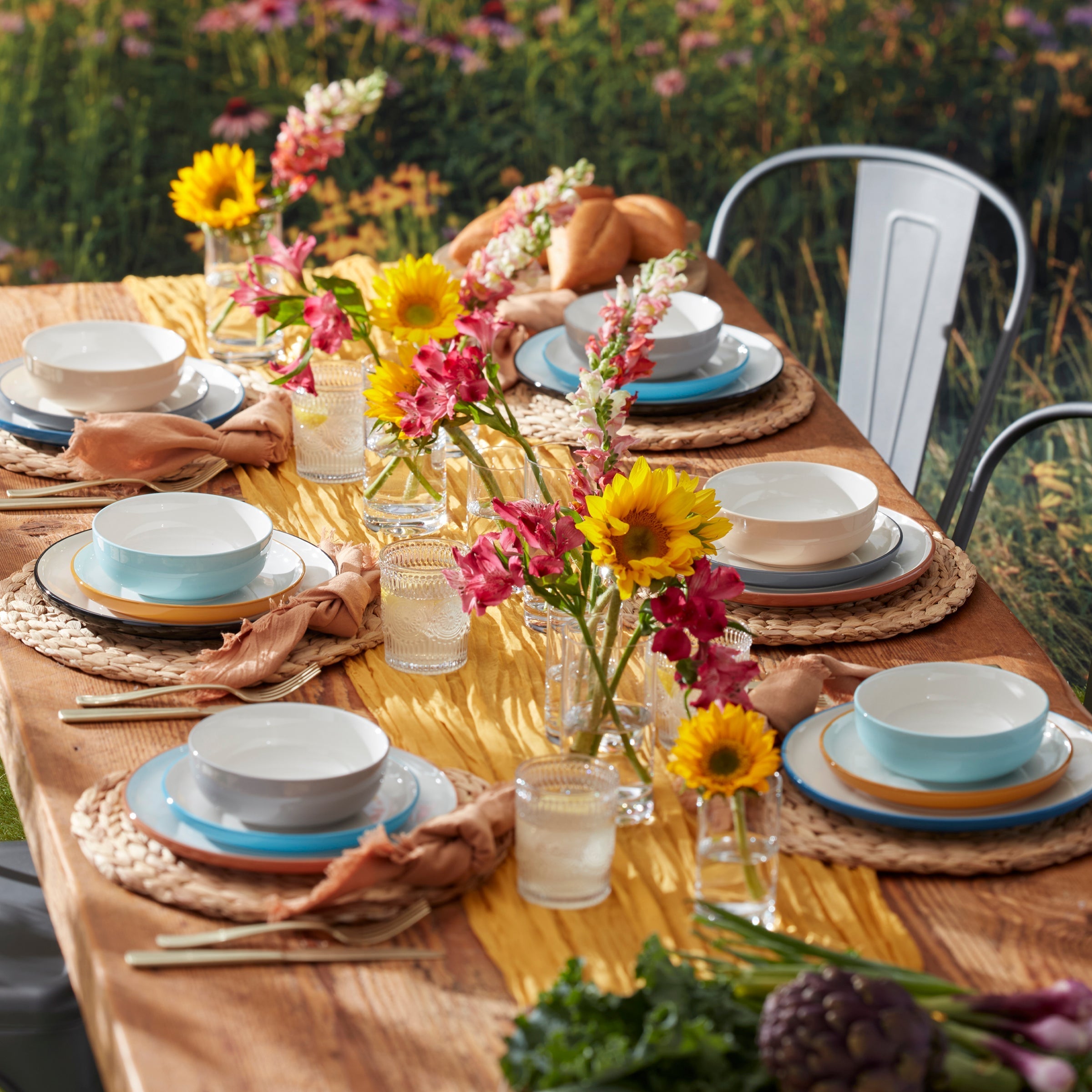 Lenox Fine Lenox Fine 24 Seven Colors Pumice 12-Piece Dinnerware Set - Image 9