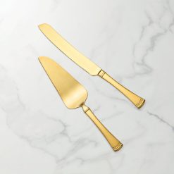 Lenox Fine Lenox Fine Portola Gold Satin 2-Piece Dessert Set