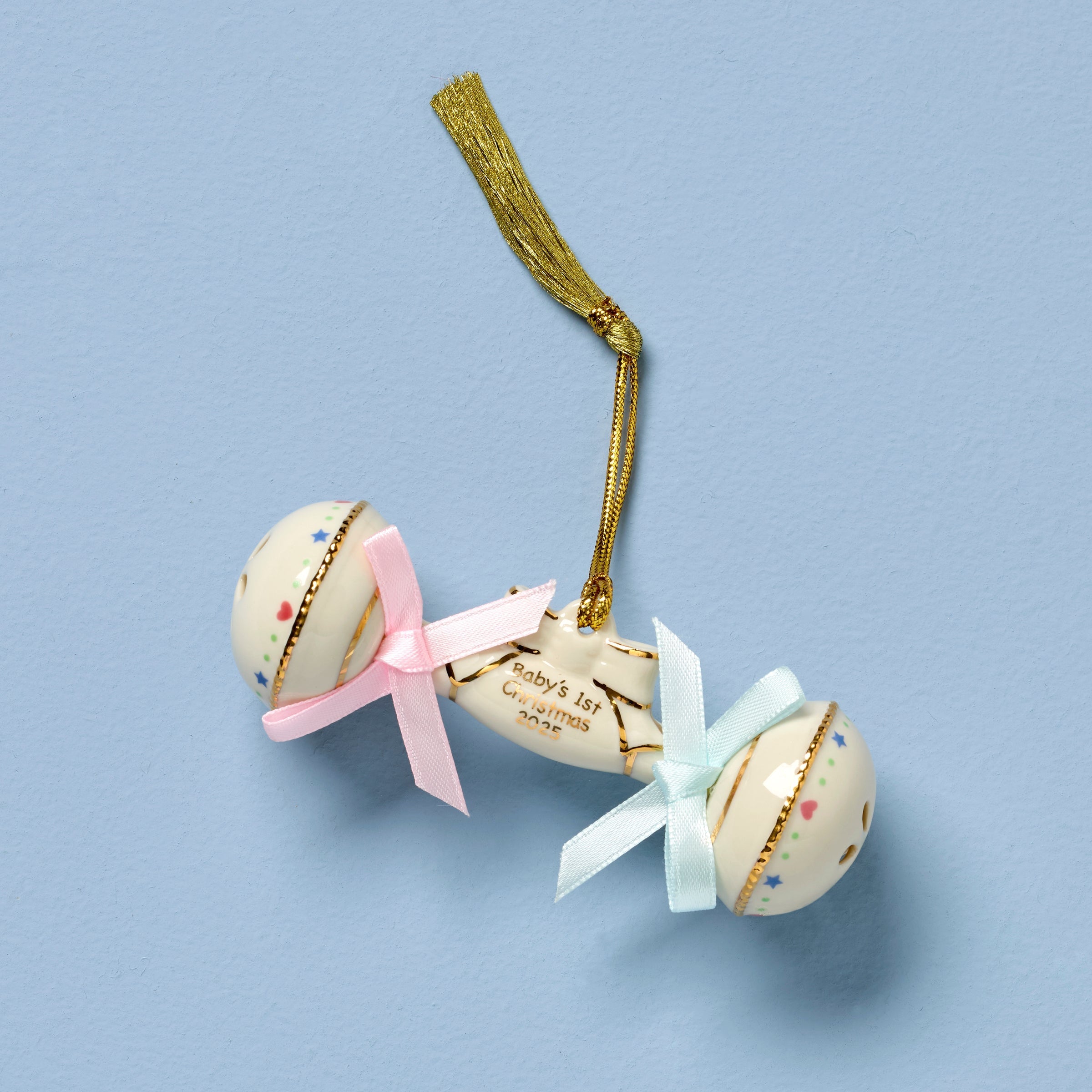 Lenox Fine Lenox Fine 2026 Baby's 1st Christmas Rattle Ornament