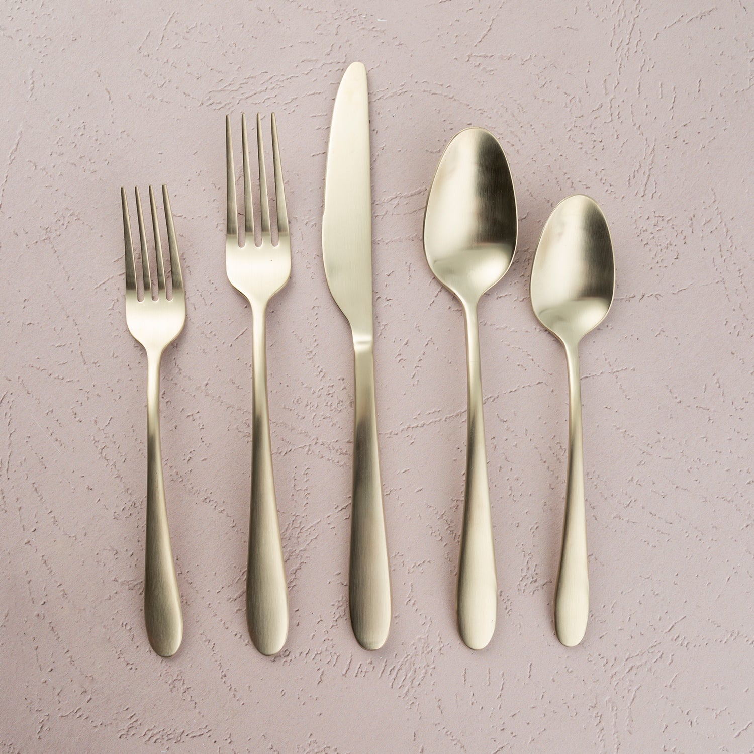 Lenox Fine Lenox Fine Poet Champagne Satin 20-Piece Flatware Set - Image 2