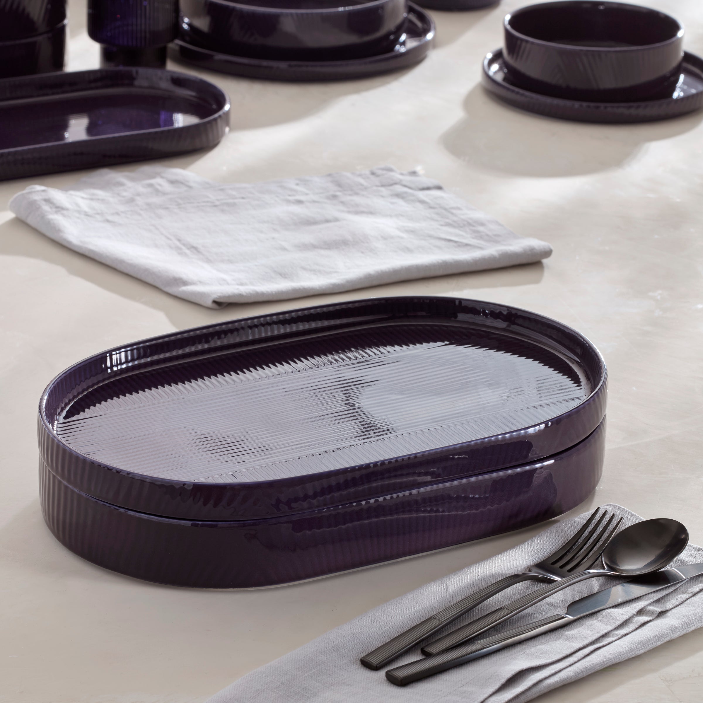 Lenox Fine Lenox Fine Modulus Nightshade 2-Piece Serving Set - Image 4