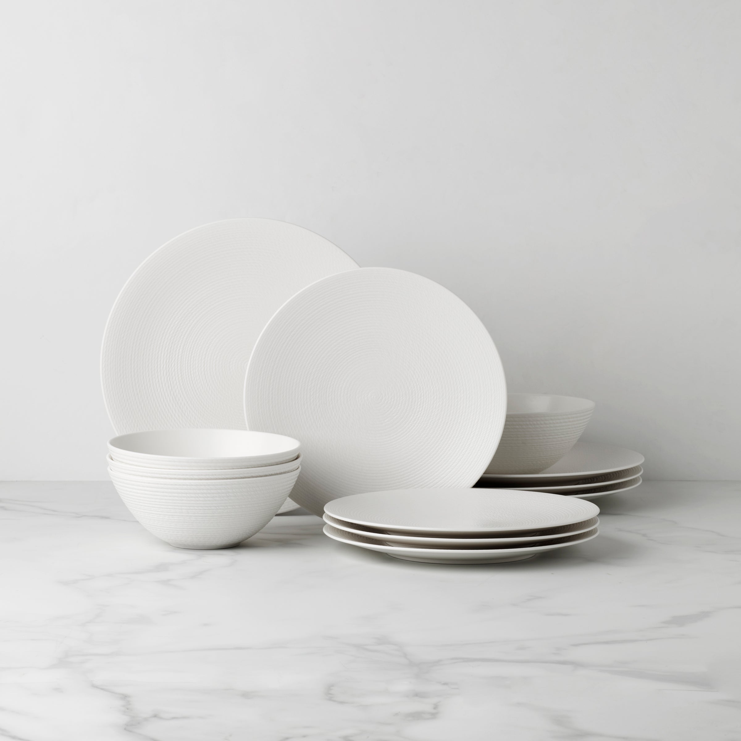 Lenox Fine Lenox Fine LX Collective White 12-Piece Dinnerware Set