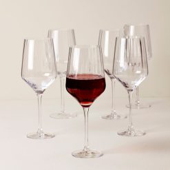 Alternative view of Lenox Fine Lenox Fine Tuscany Classics Angled Optic Wine Glasses, Set of 6