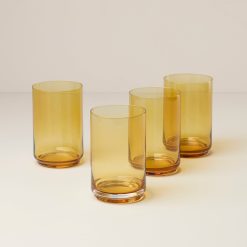 Lenox Fine Lenox Fine Tuscany Classics Stackable Amber Coolers, Set of 4